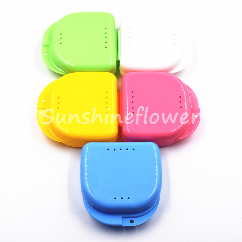 Dental Retainer Case Storage Denture Mouth Guard Plastic for Invisalign Teeth