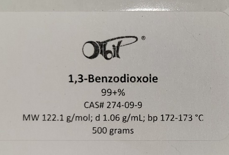 1,3-Benzodioxole [CAS# 274-09-9] 500 g Natural Product/Fragrance Building Block