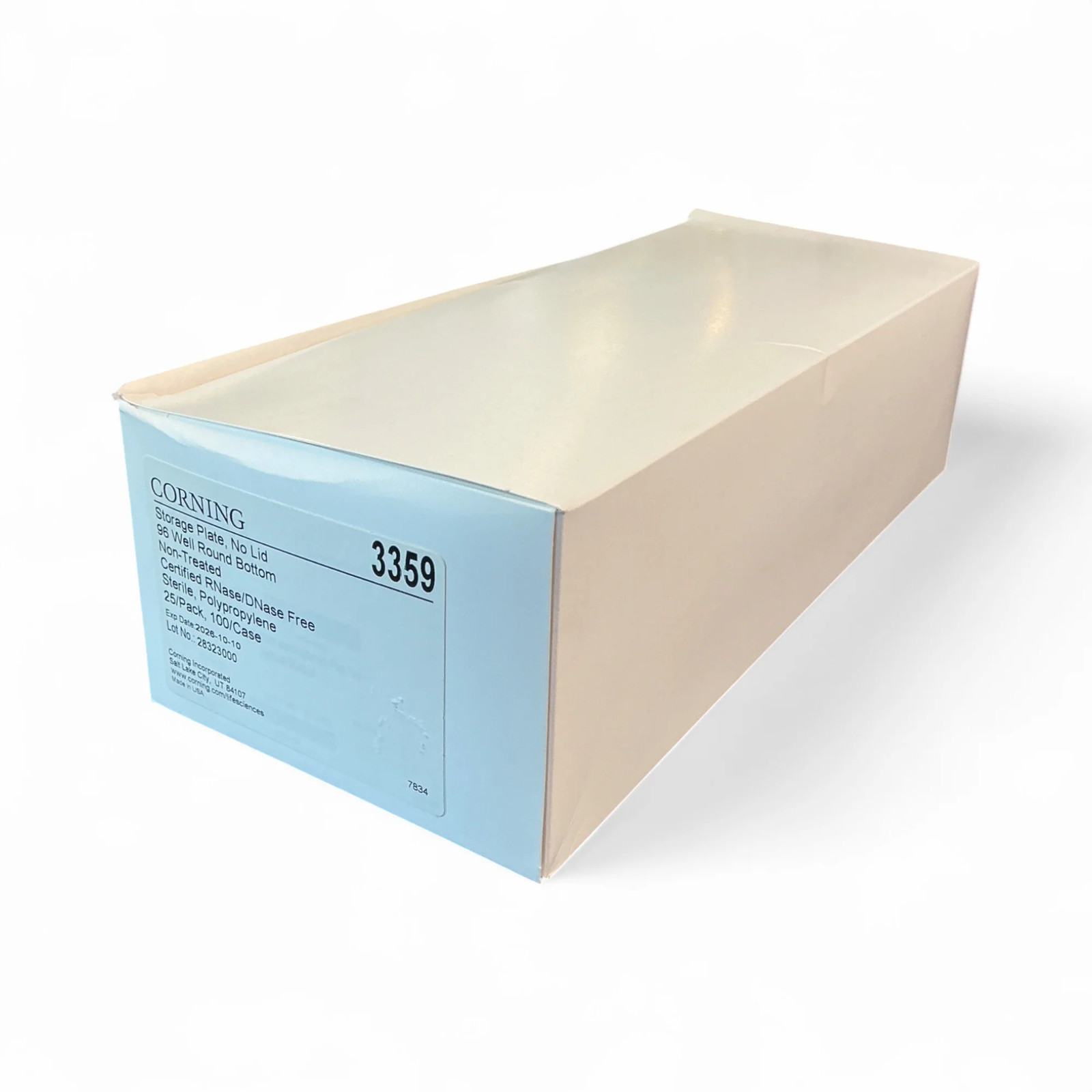 Corning Storage Plate, No Lid 3359 96-Well Round Bottom