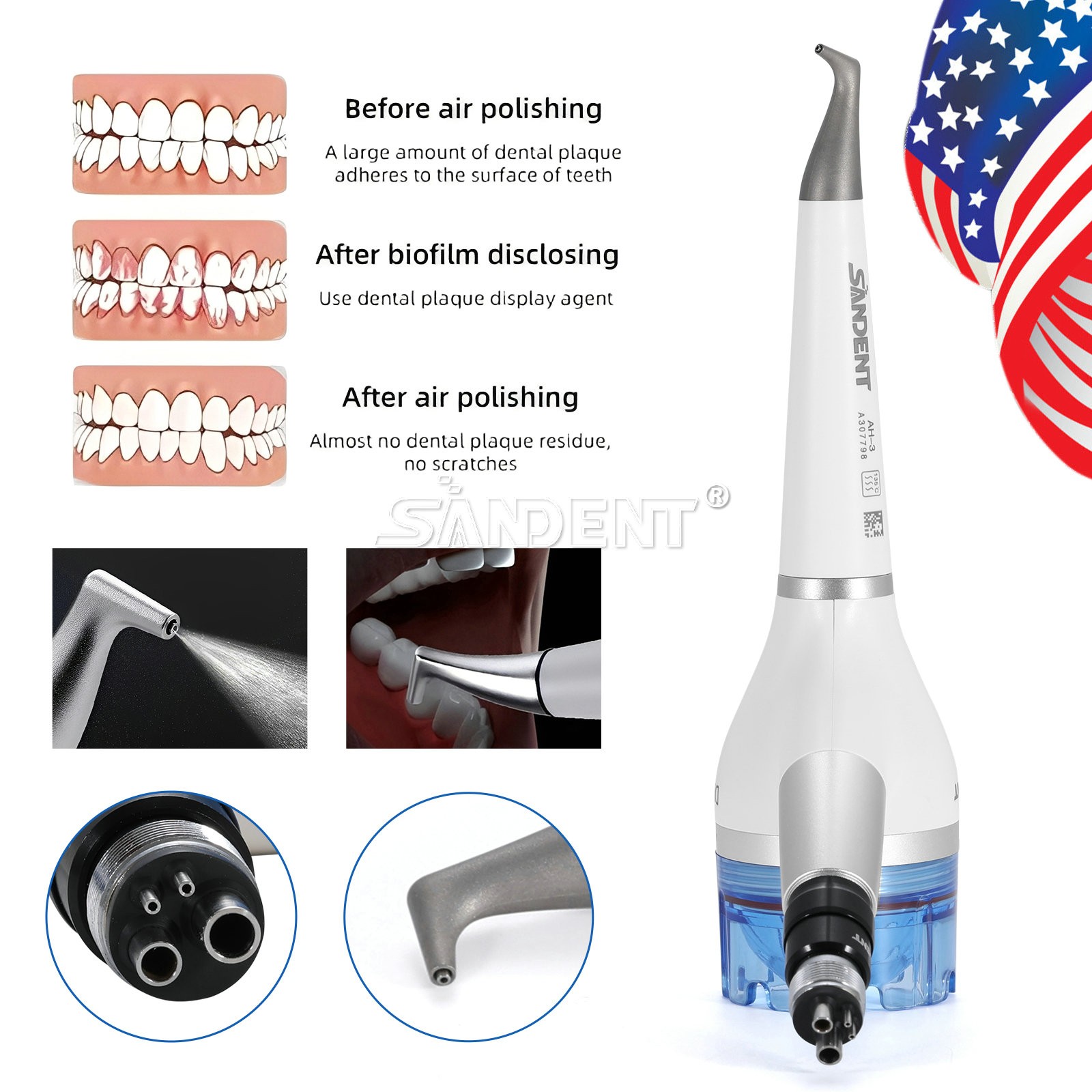 CICADA Dental 20:1 Reduction Implant Contra Angle Low Speed Handpiece Latch Type