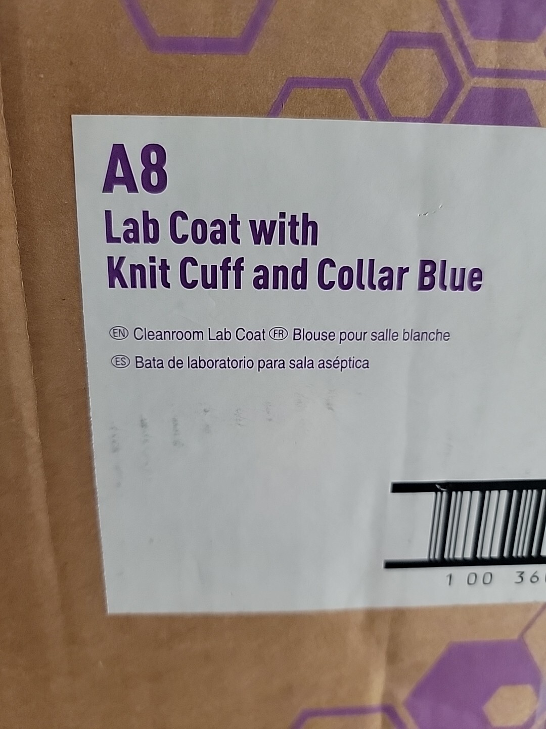 Kimtech Lab Coats A8 Certified Knit Cuffs 10034 Case of 25 Blue 2XL