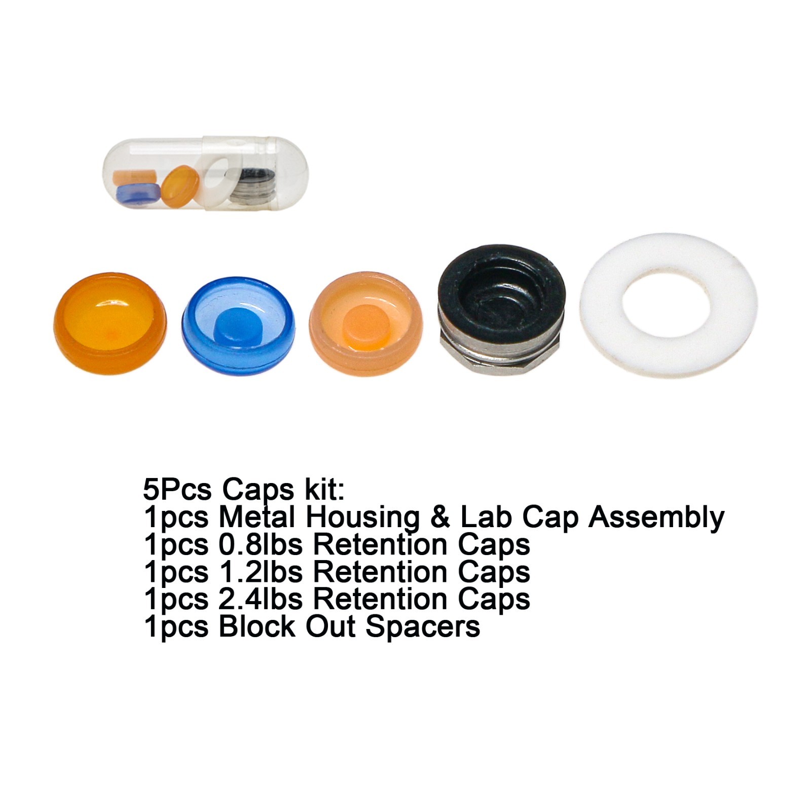 US Dental Overdenture Locator Retention Caps Kit Tool & Novaloc Inserts Kit Tool