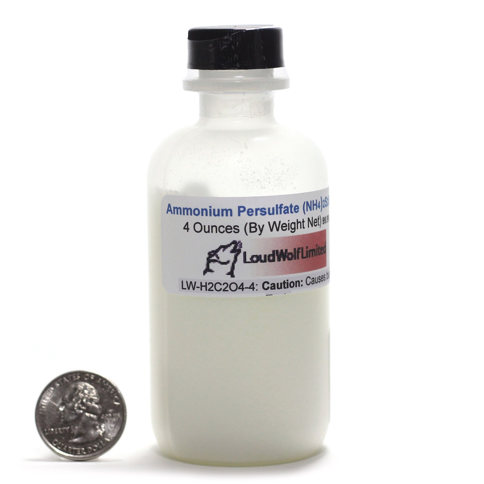Ammonium Persulfate, 4oz, General Purpose Grade, Sturdy Bottle SHIPS SAME DAY