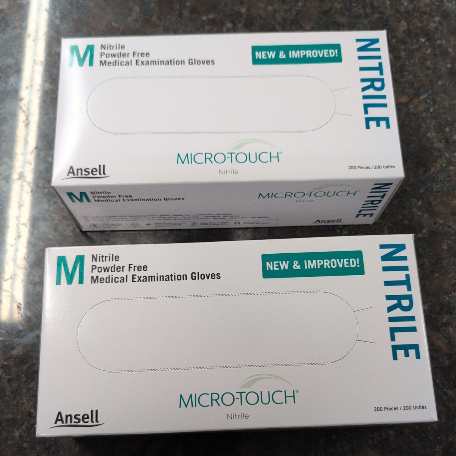 *400-Gloves* Micro-Touch Powder-Free Nitrile Medical Examination Medium