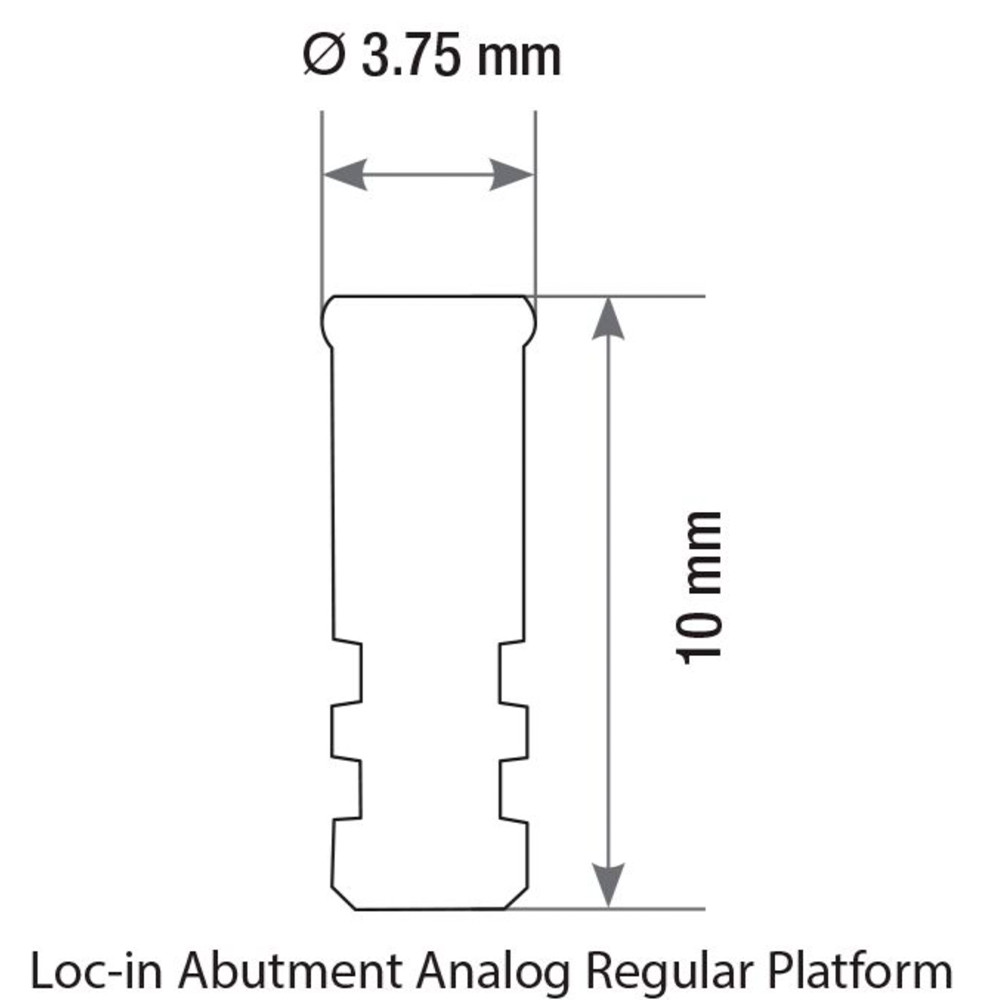 1pcs Dental Lab Analog For Loc In Attach ment Fixture Prosthetic