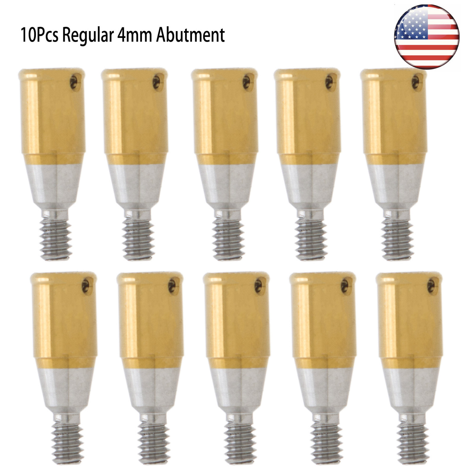US Dental Hiossen Regular 3-5mm Attachment Abutment & Overdenture Male Caps Kits