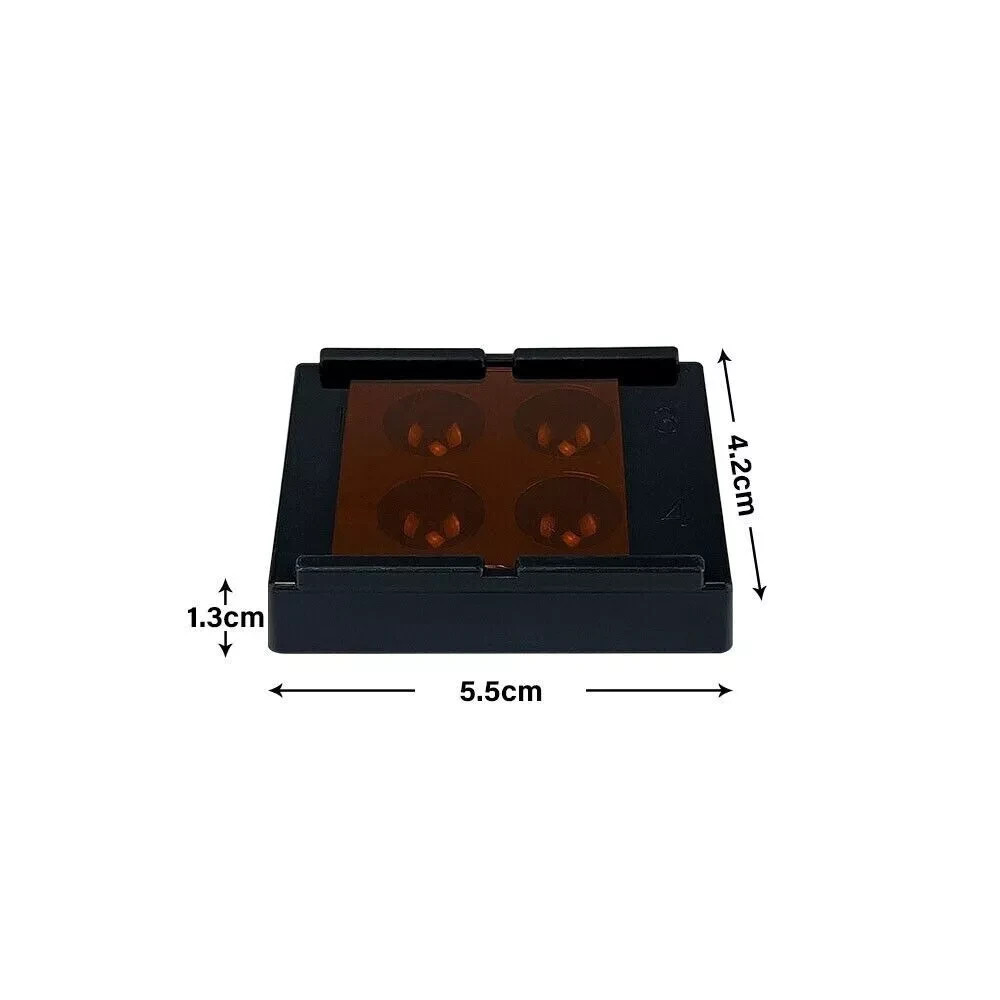 1 Pcs Dental 4 Well Mixing Wells with Light Shield Cover Palette Bonding Tray