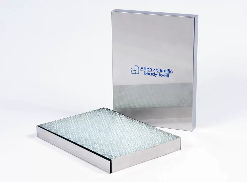 Afton Scientific Ready-to-Fill 10ml 20mm crimp cap vials depyrogenated RTF8420