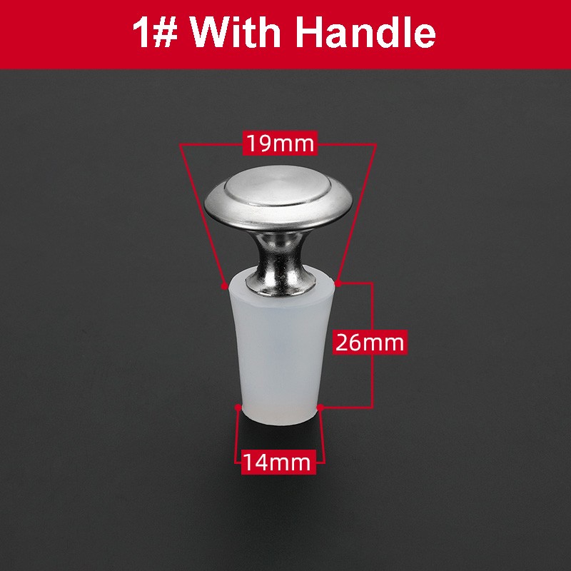 Silicone Bung With Handle Tapered Plugs Wine Stoppers Reusable Sealing Stopper