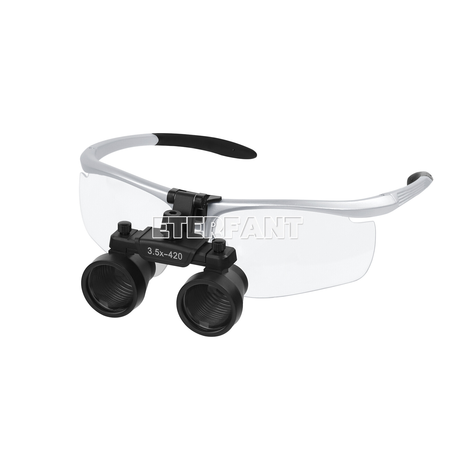 ETERFANT Dental Surgical Binocular Magnifier Loupes High-Definition 3.5X Silver