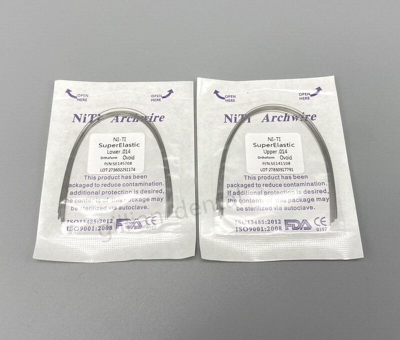 Dental Ortho S.S Super Elastic Niti Arch Wires Ovoid Form Round/Rectangular