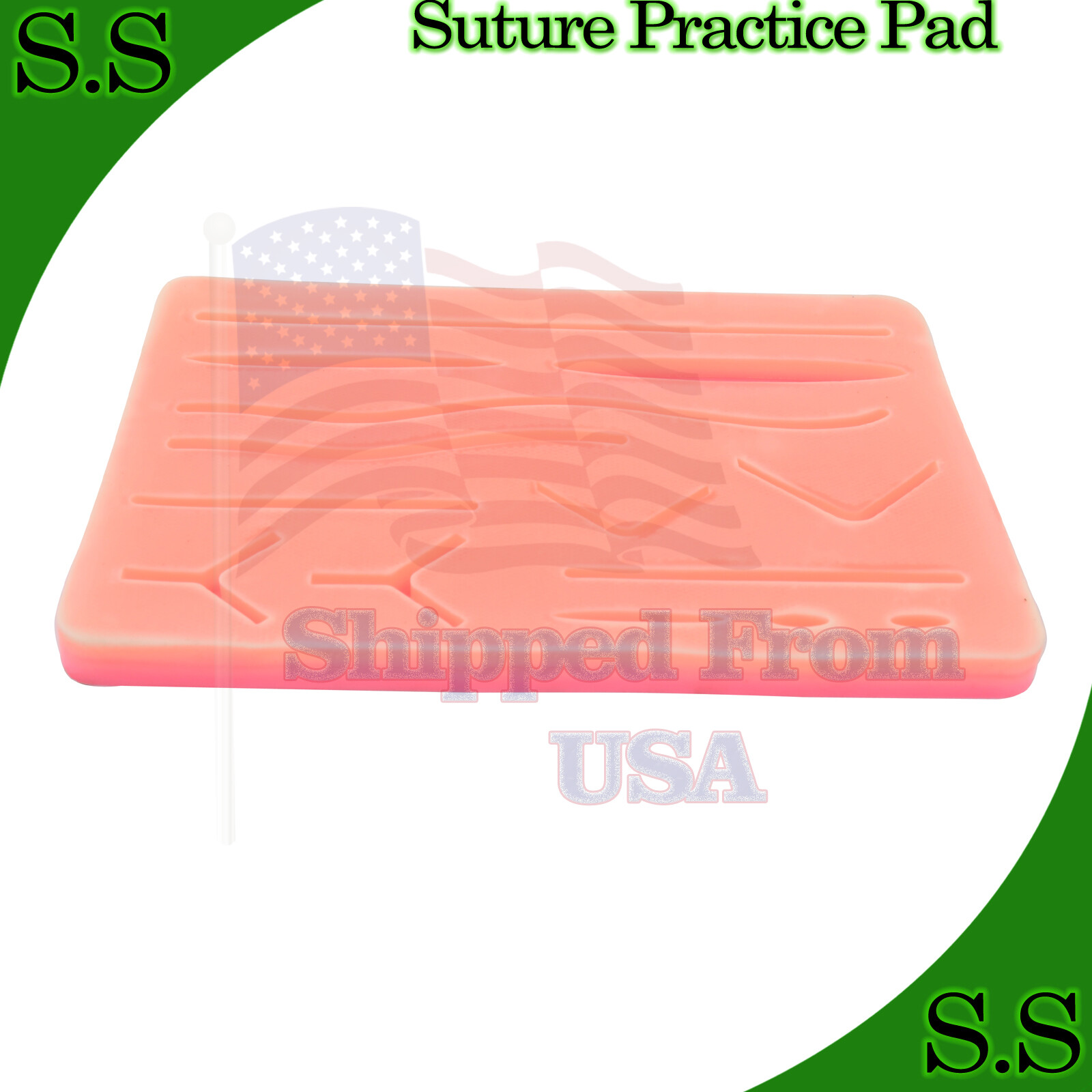 Silicon Suture Training Pad Suture Pad 14 Wounds skin Practice Kit Pads DS-1496