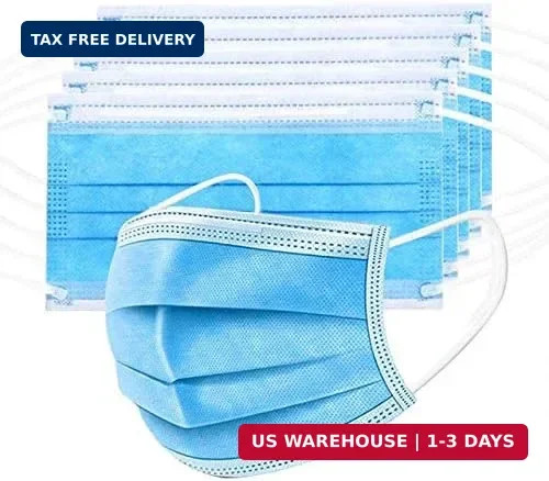 100 Pack Medical Disposable Face Masks ASTM Level 2 for Protection | 3 Layers Sa