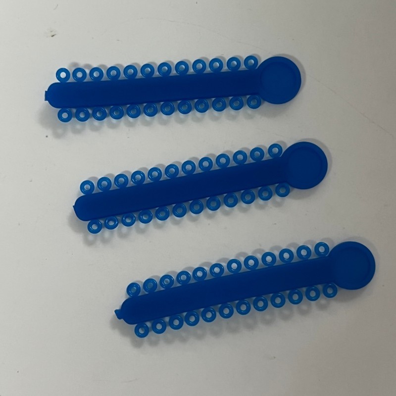 Dental Orthodontic Elastic Ligature Tie&Long/Short/Continuous Power Chain Blue