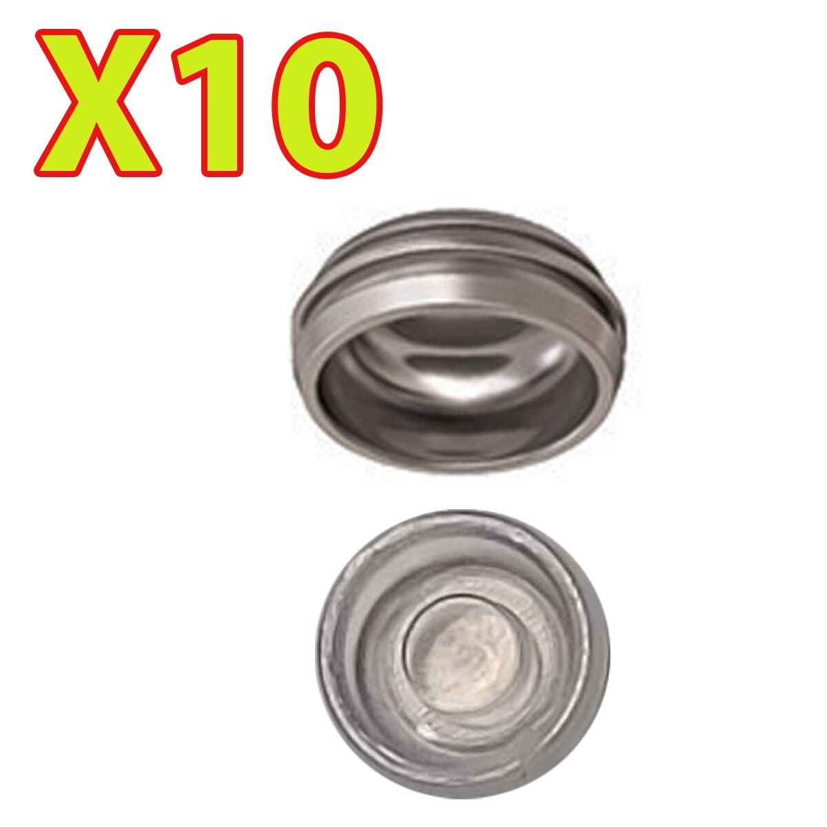 Overdenture Abutment Removable Metal Male Caps Inserts Clear 5 lbs 10 Sets