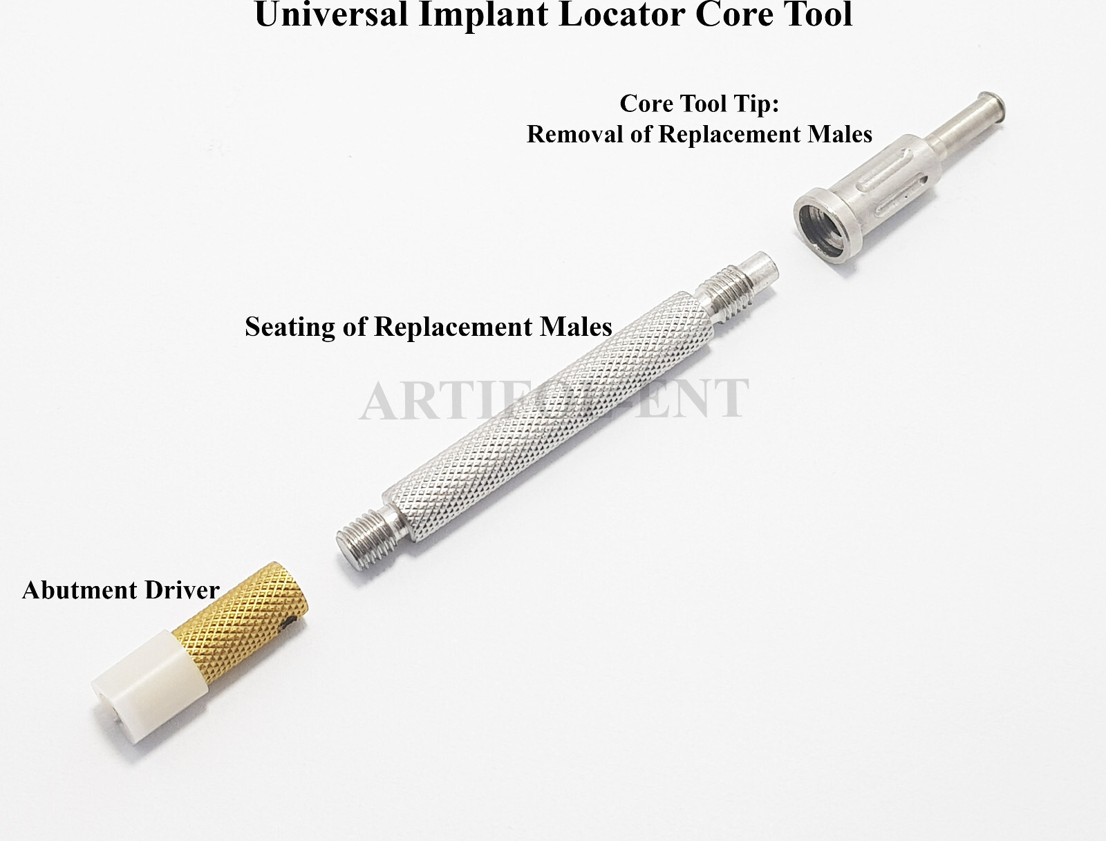 Universal Implant Locator Core Tool – Retention Caps Insertion & Extraction Tool
