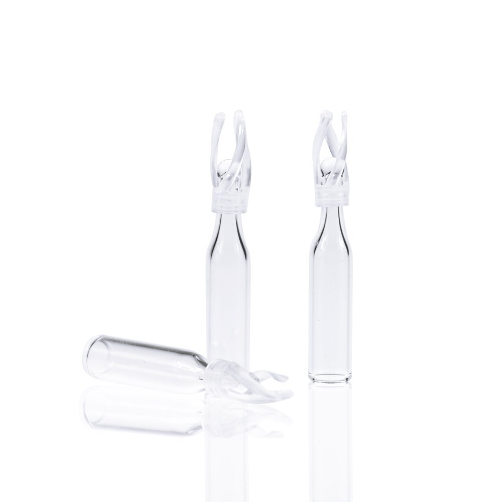 1000Pcs 250uL Clear Glass Micro Inserts+Plastic Spring for for 2mL 9-425 Vials