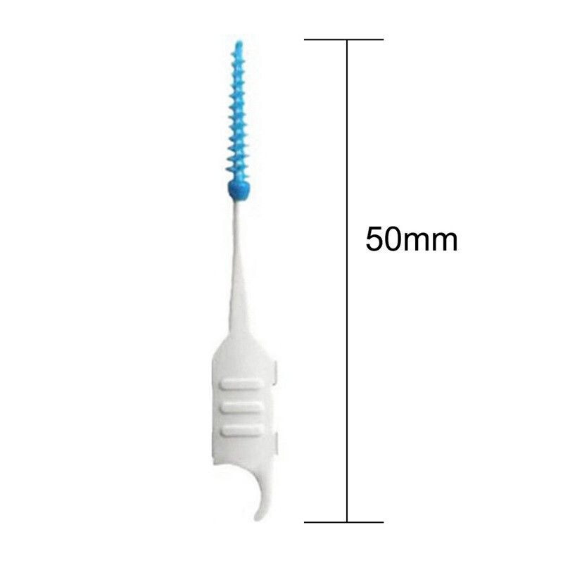 Dental Oral Interdental Teeth Soft Care Tool Cleaning Rubber Floss Gum Brush Kit