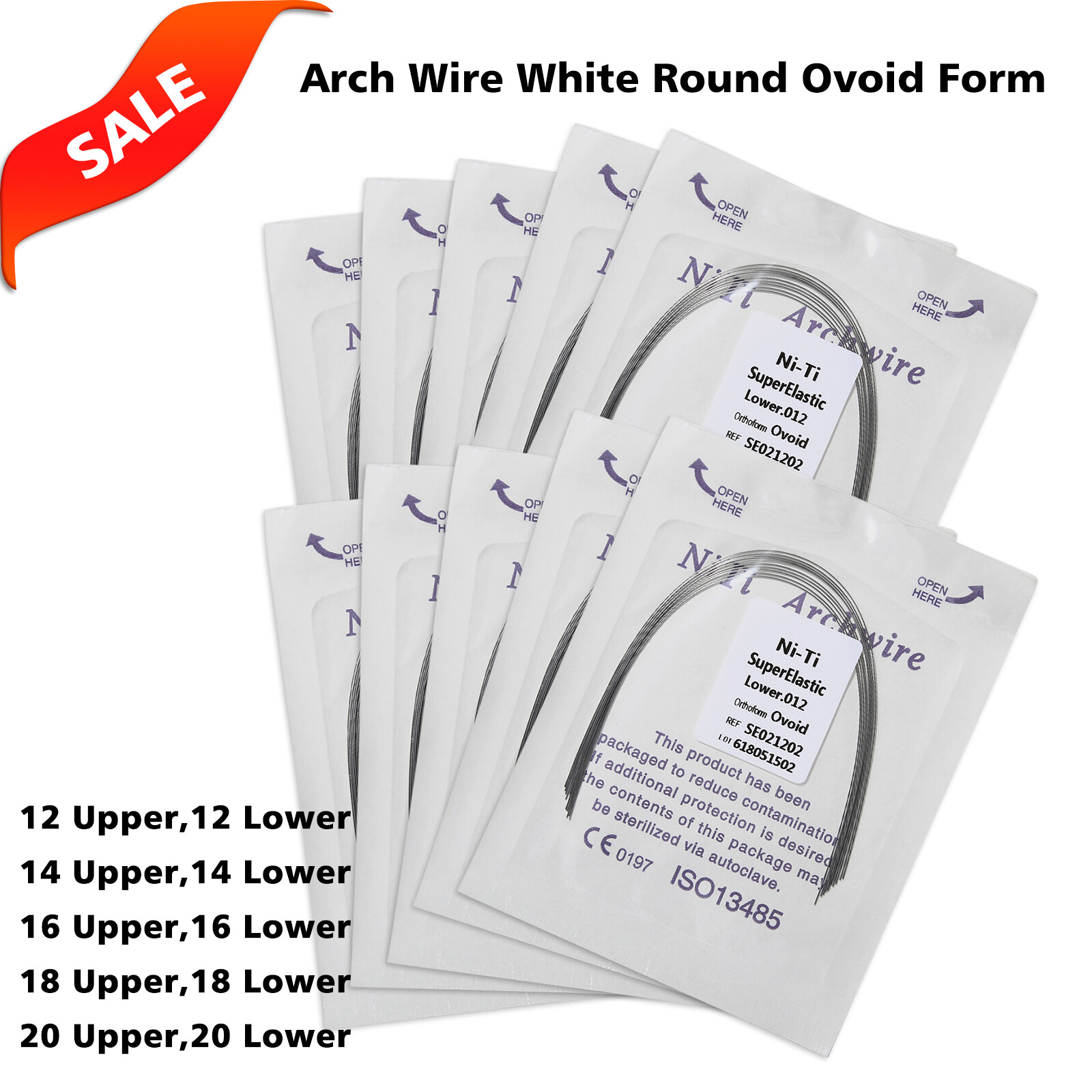 Dental Super Elastic Niti Round Arch Wires Arch Wire for Bracket Braces USA