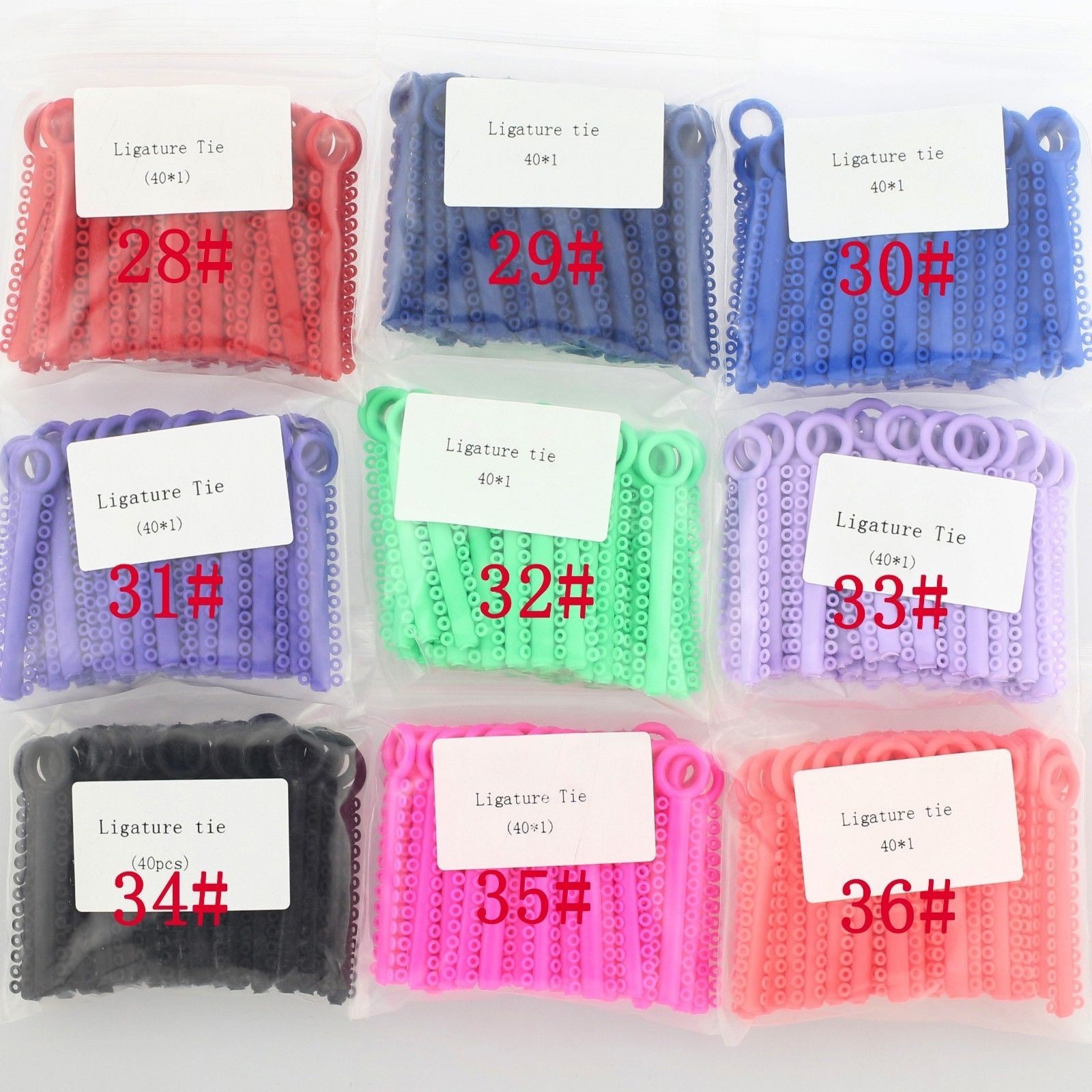 Dental Elastics Brace Rubber Bands 3.5/5.0/6.5OZ Ligature Ties Bracket/Arch Wire