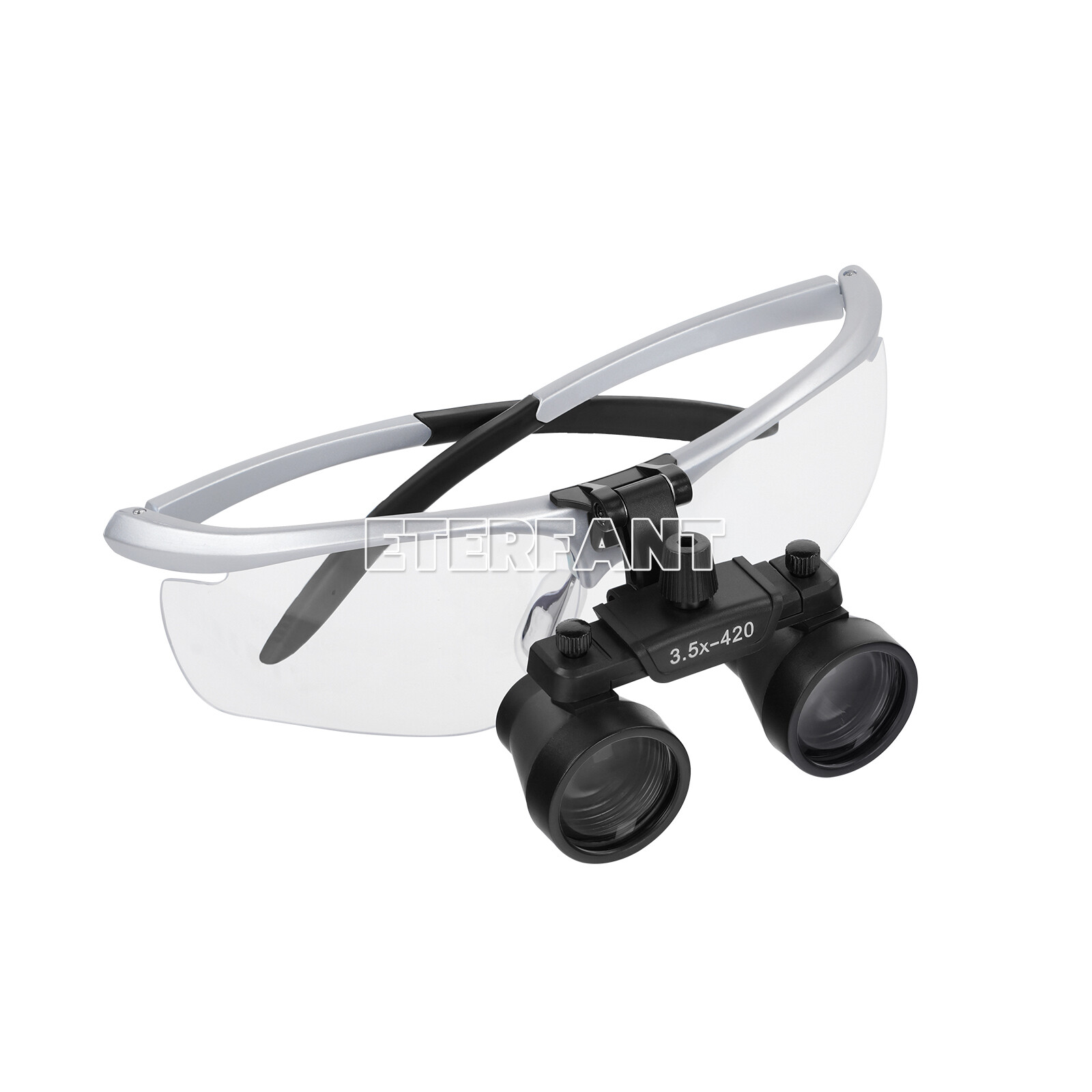 ETERFANT Dental Surgical Binocular Magnifier Loupes High-Definition 3.5X Silver
