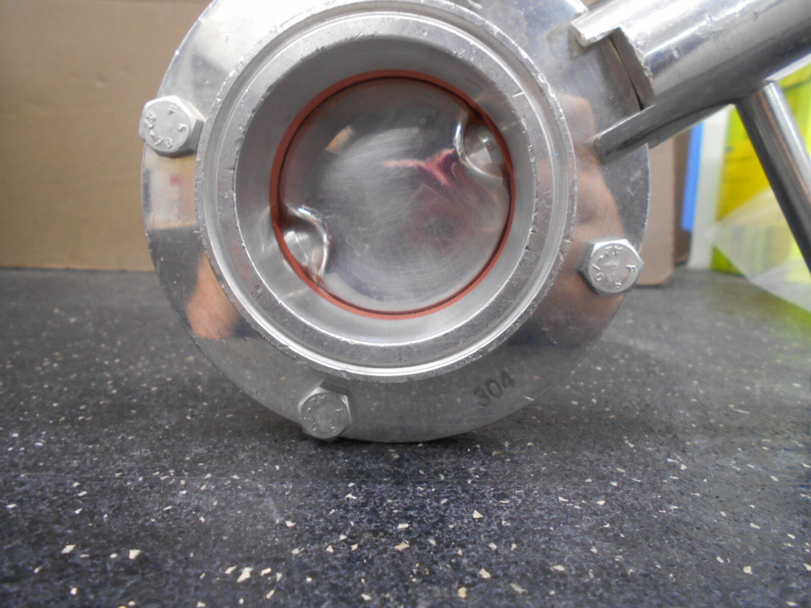 LUMACO 2.5″ 304 SS HAND LEVER SANITARY BUTTERFLY VALVE