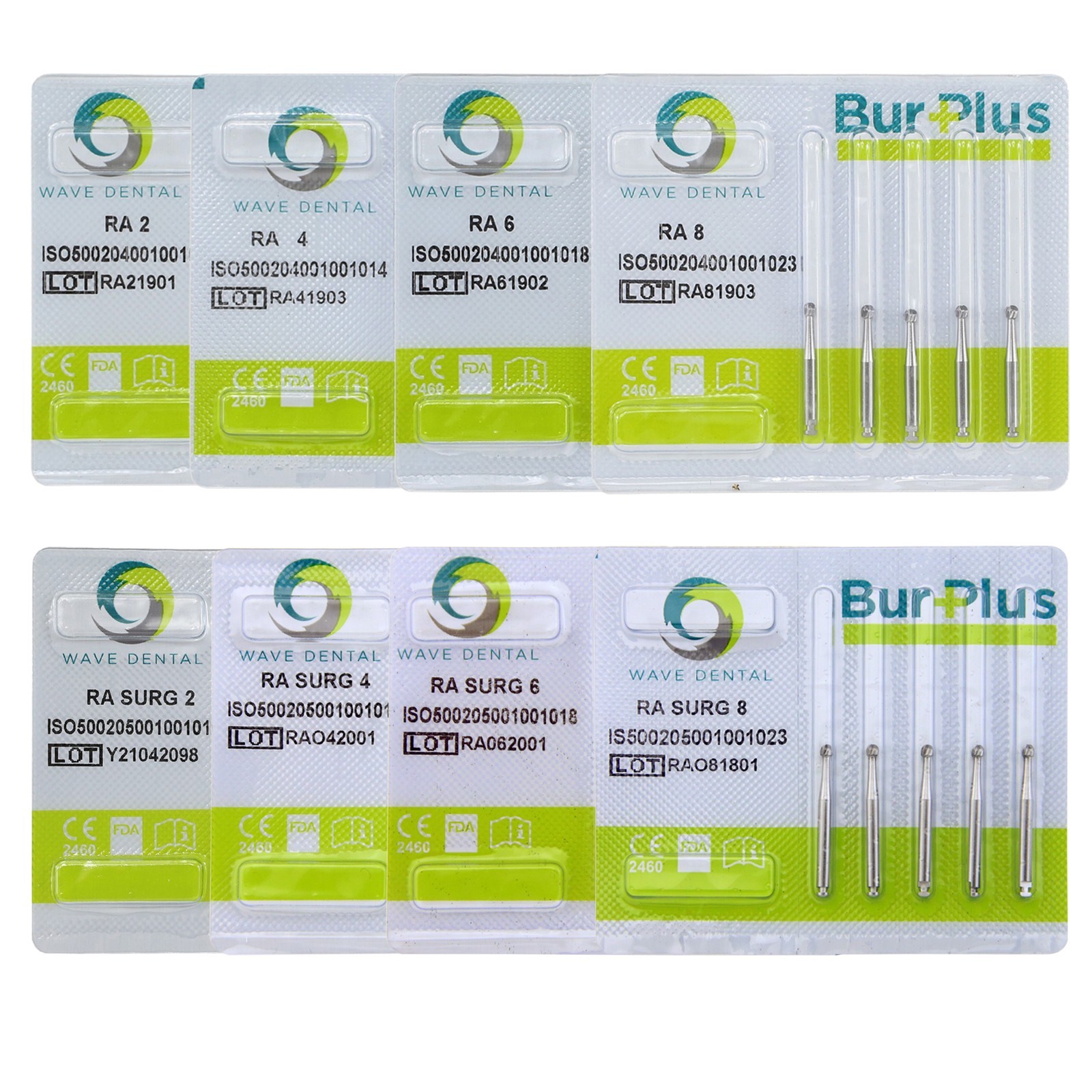 Wave Dental Carbide Burs Round Latch Bur RA 2 4 Long Surgical Bur LAOS RA SURG 4