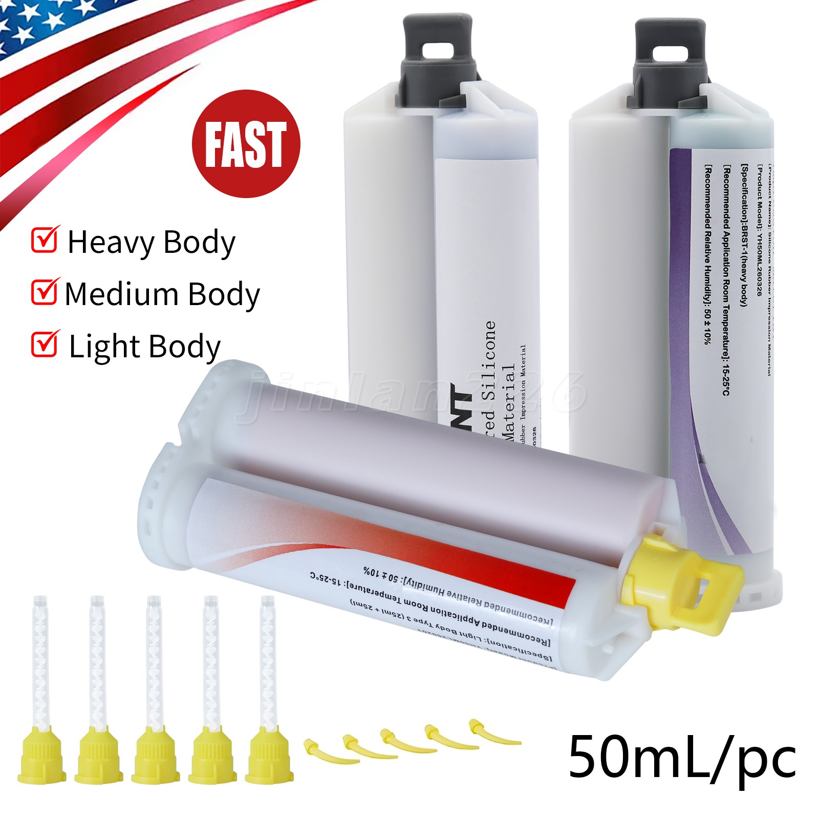 Dental Impression Material Silicone Medium/Light/Heavy Body Fast Set