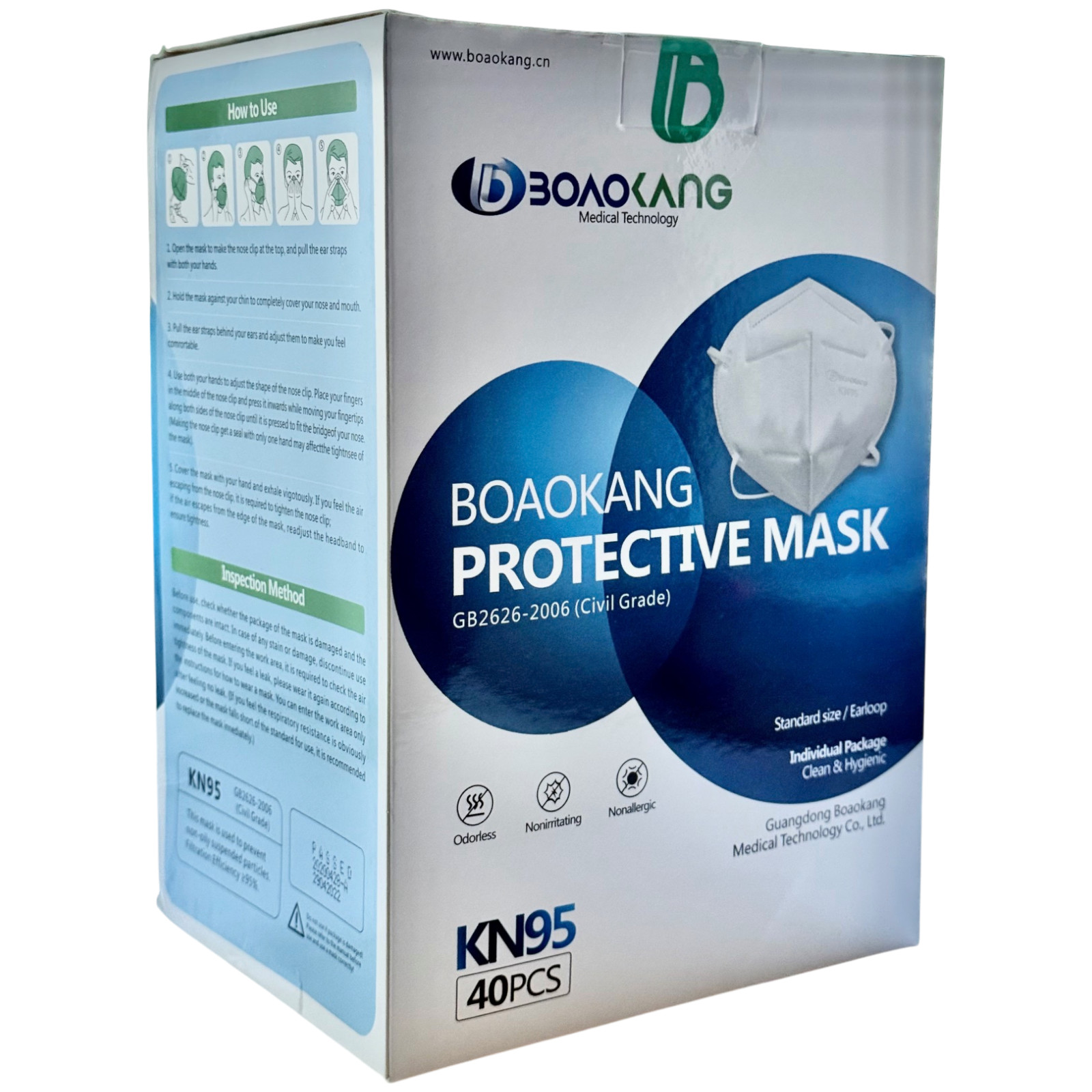 40/80/120 PCS WHITE KN95 Protective 5 Layer Face Mask BFE 95% Disposable Masks