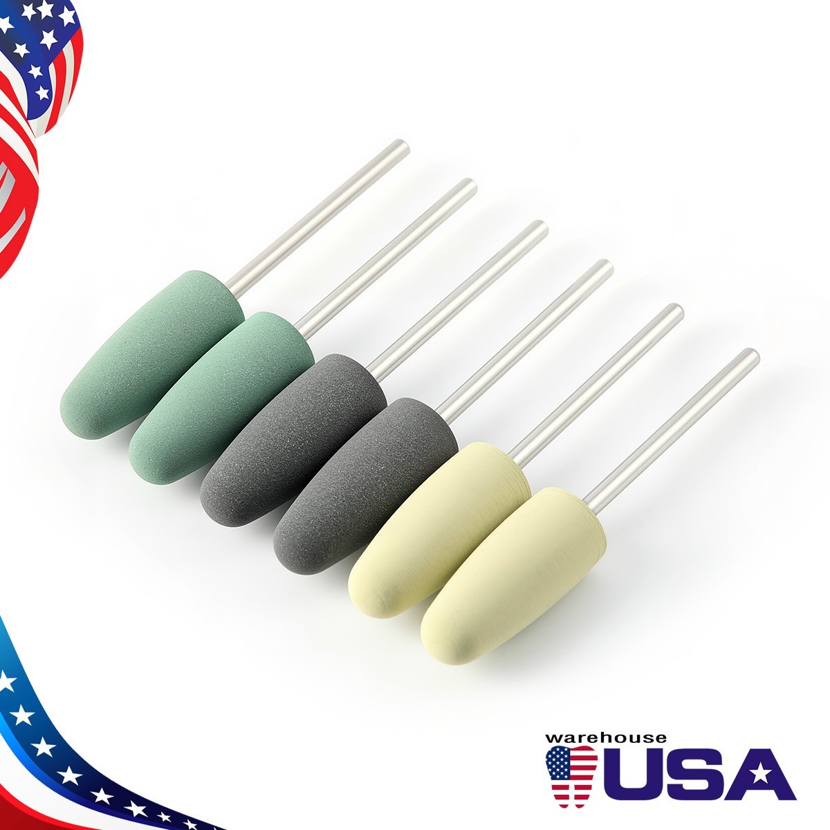Dental Silicone Resin Base Acrylic Polishing Bur Dental Lab Diamond Polish