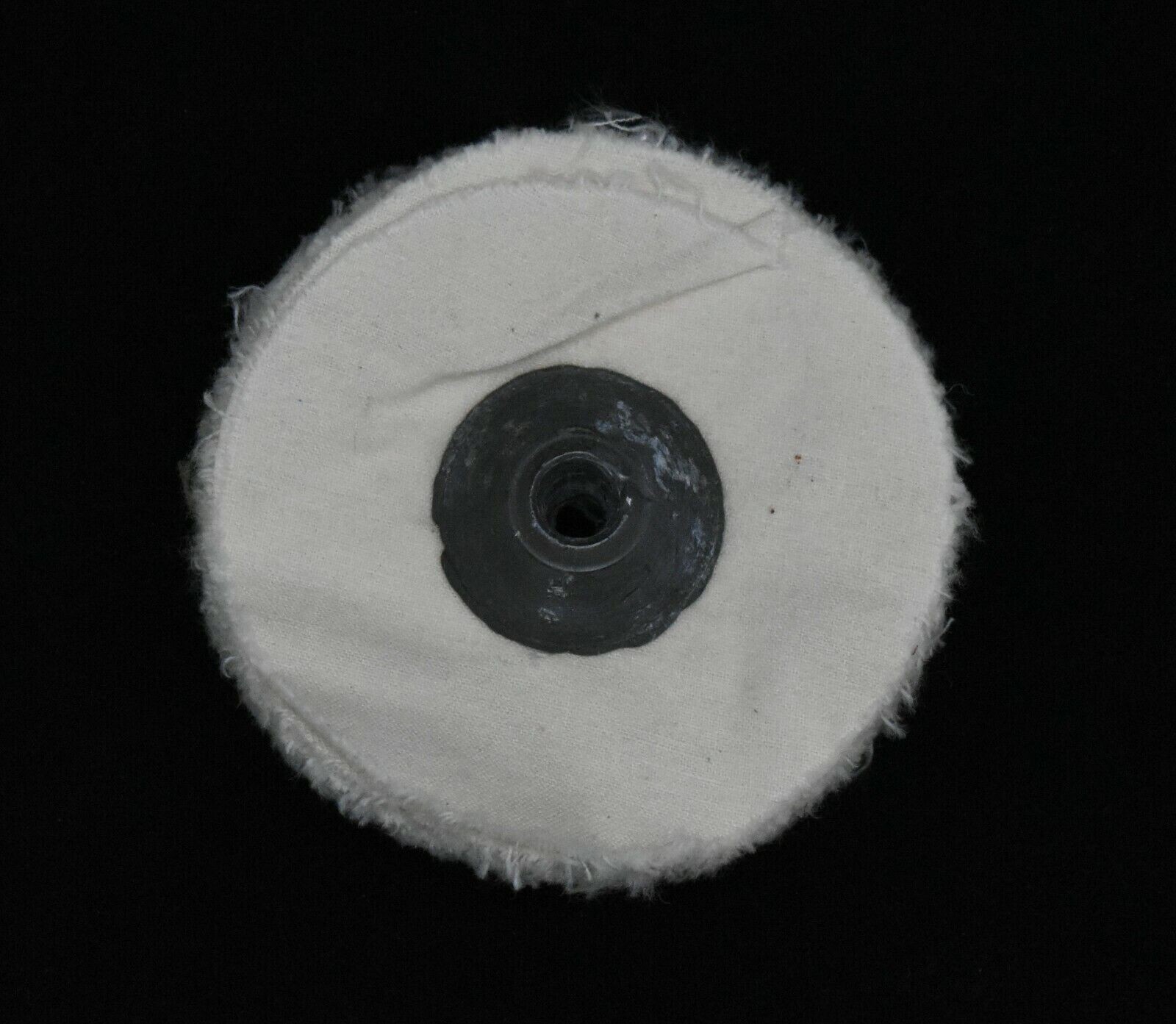 White Muslin Buffing Wheel Loose Lead Center Non-Stitched Polishing 3″ x 28 Ply