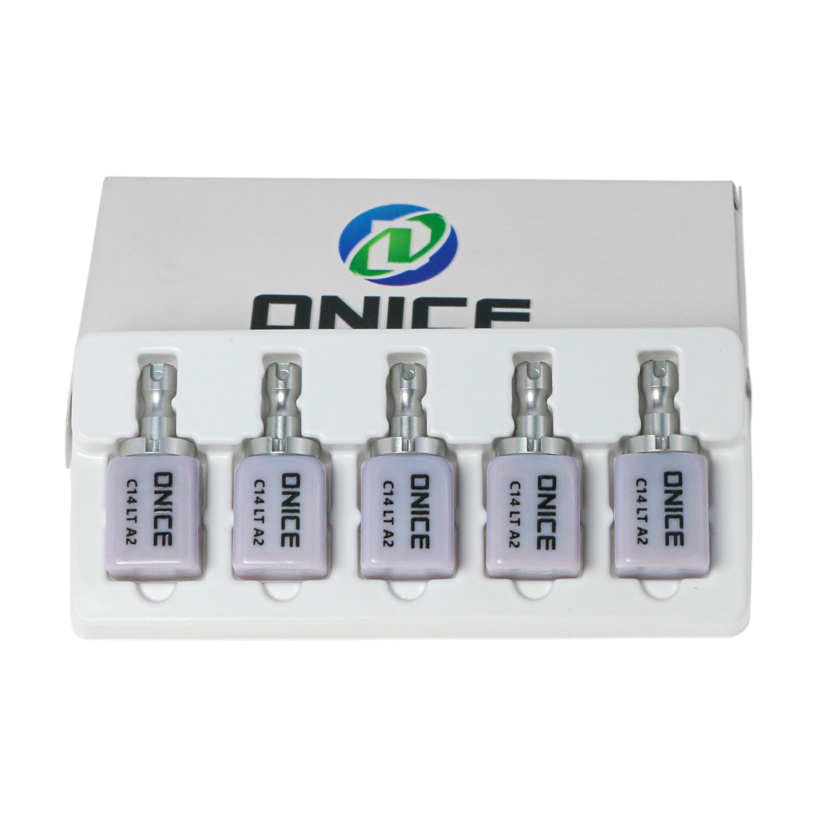5pcs/Box C14 Dental LT-A2 Glass Ceramic Lithium Block Cerec Emax CAD CAM Blocks