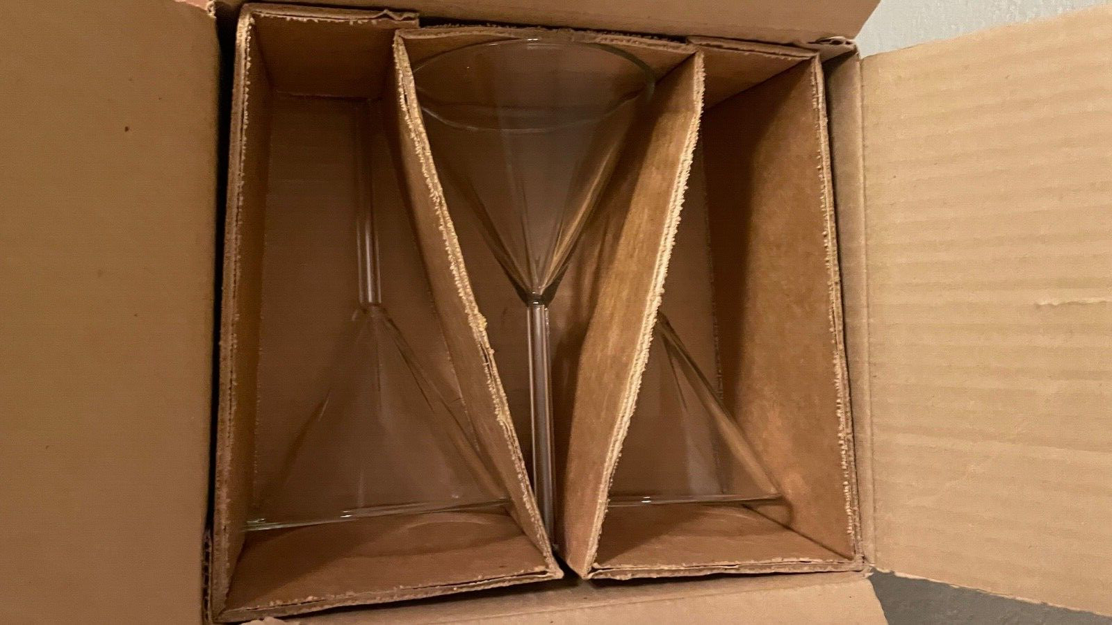 *NEW Box* (6) Corning PYREX Glass 100mm ID 60° Fluted Filling Funnels 6180-100