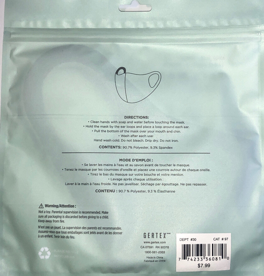 6 Adult Face Masks Black Washable Reusable Breathable(3ea 2Pks)BRAND NEW-SHIP24H