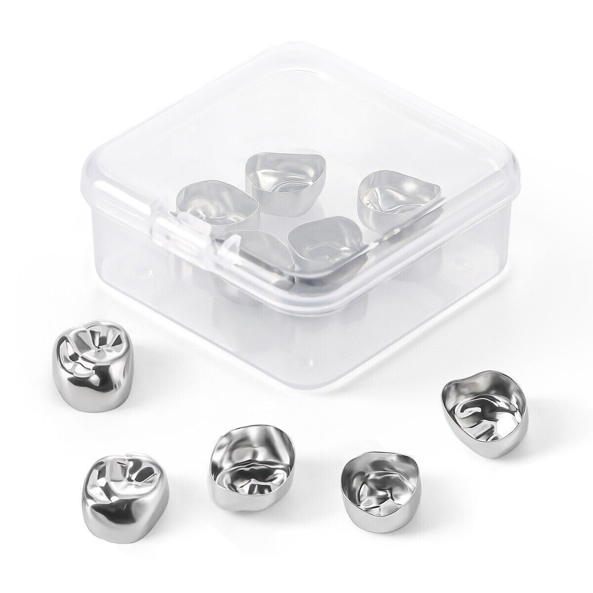 5 Pcs/Box Dental Stainless Steel Kid Primary Molar Crown Pediatric Restoration