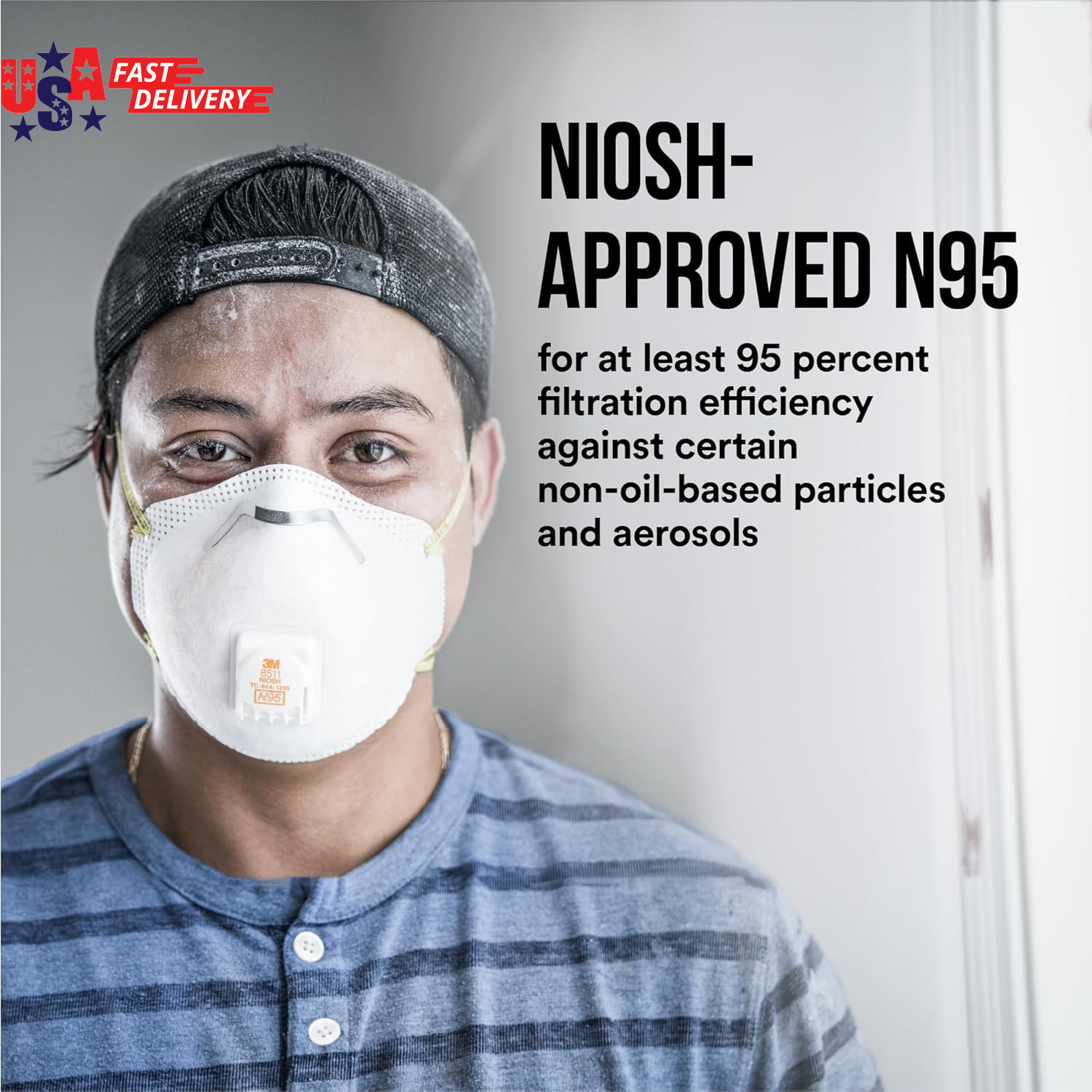 3M Particulate Respirator 8511 N95 with 3M Cool Flow™ Exhalation Valve