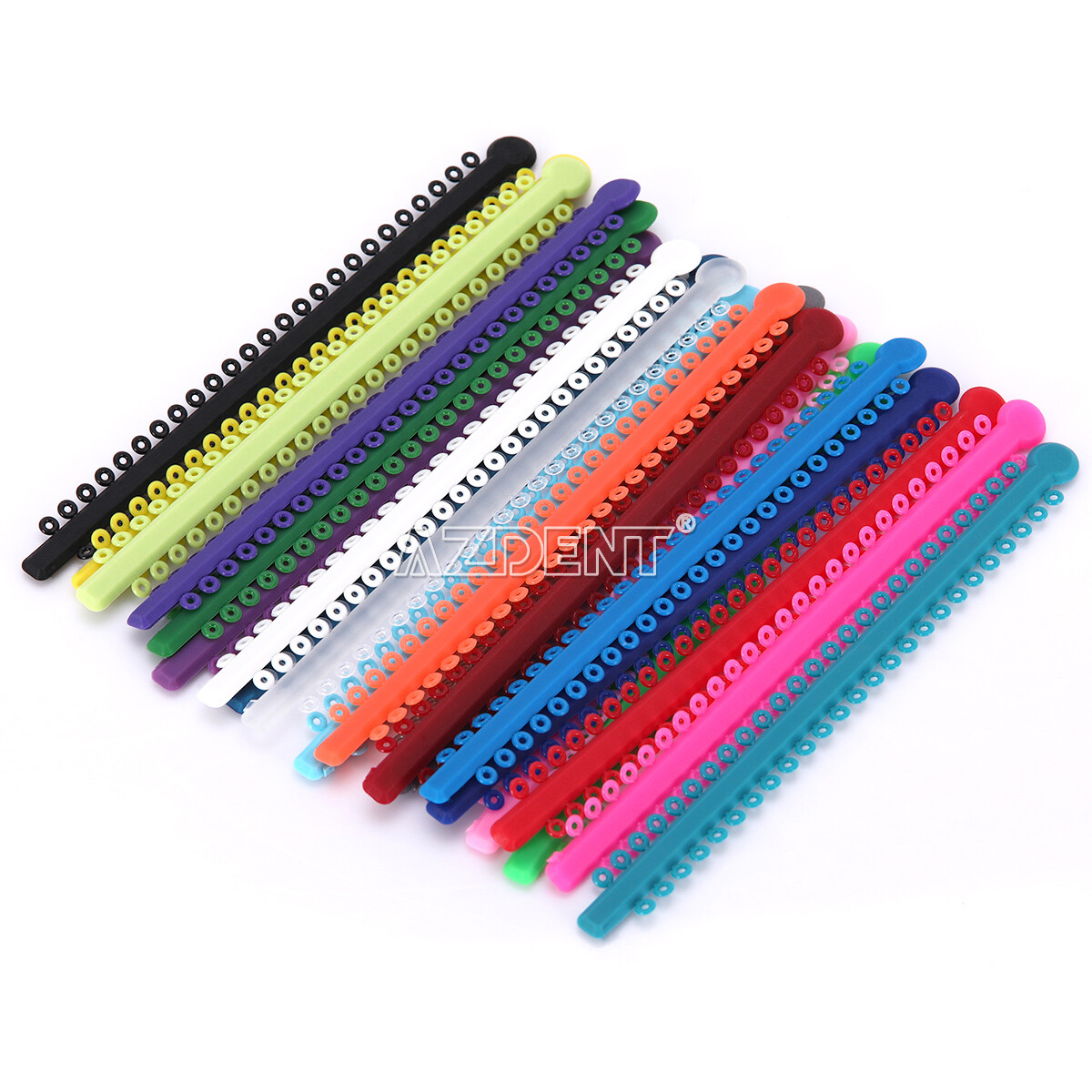 1000Pcs/Pack AZDENT Dental Orthodontic Ligature Ties Braces Elastic Rubber Bands