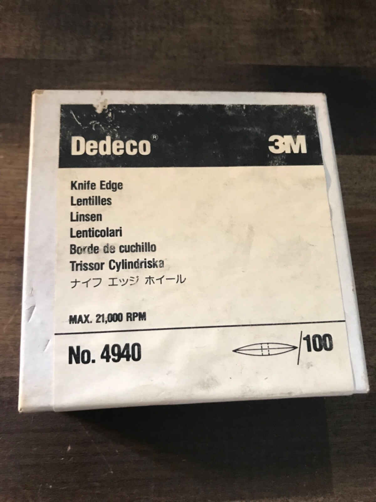 Dedeco Knife-Edge Rubber Wheels, Silicon Carbide Hard for Finishing 100 PKG