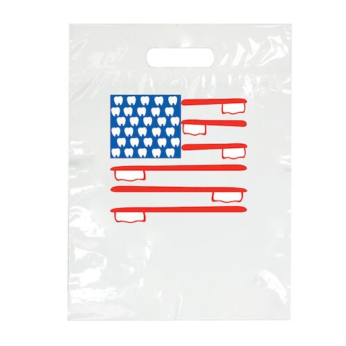 Specialty Scatter Bags American Flag, 7½” x 9″, 100/Pkg.