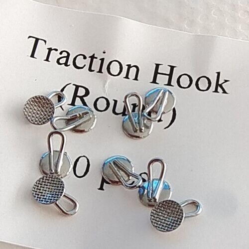 100 Pcs Dental Orthodontic Caplin Hook Traction Hook 3mm Diameter Round Bondable