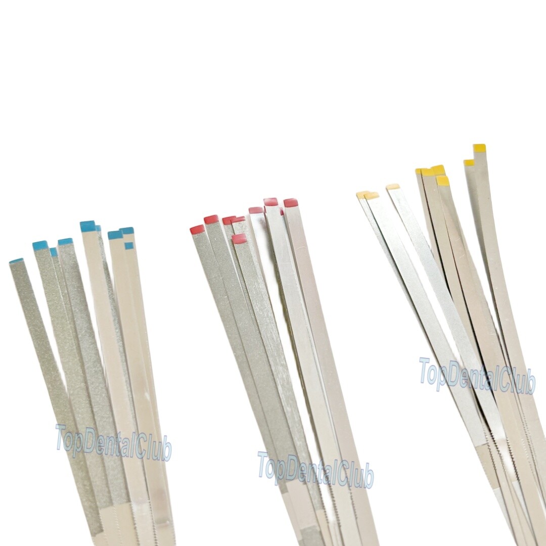 Dental S.S Diamond Polishing Finishing Strips Metal Polishing Sands Single Side