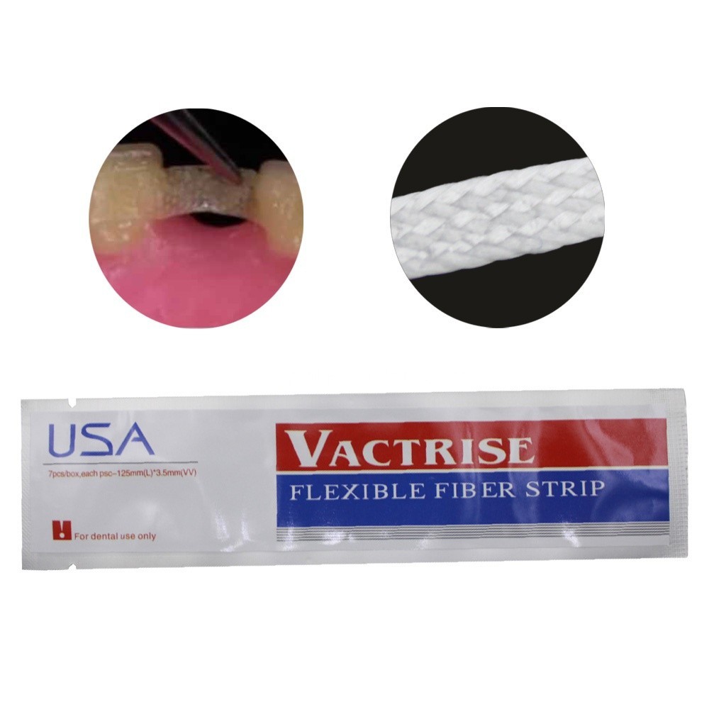 2Pcs Dental Composite Fiber Strip Glass Splint Loose Tooth Fixation Bonding Band