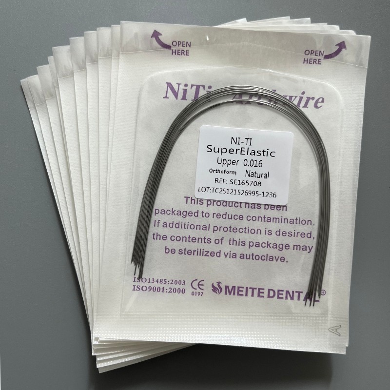 10Pcs/Pack Dental Orthodontic Arch Wire Super Elastic Niti Round Natural Form
