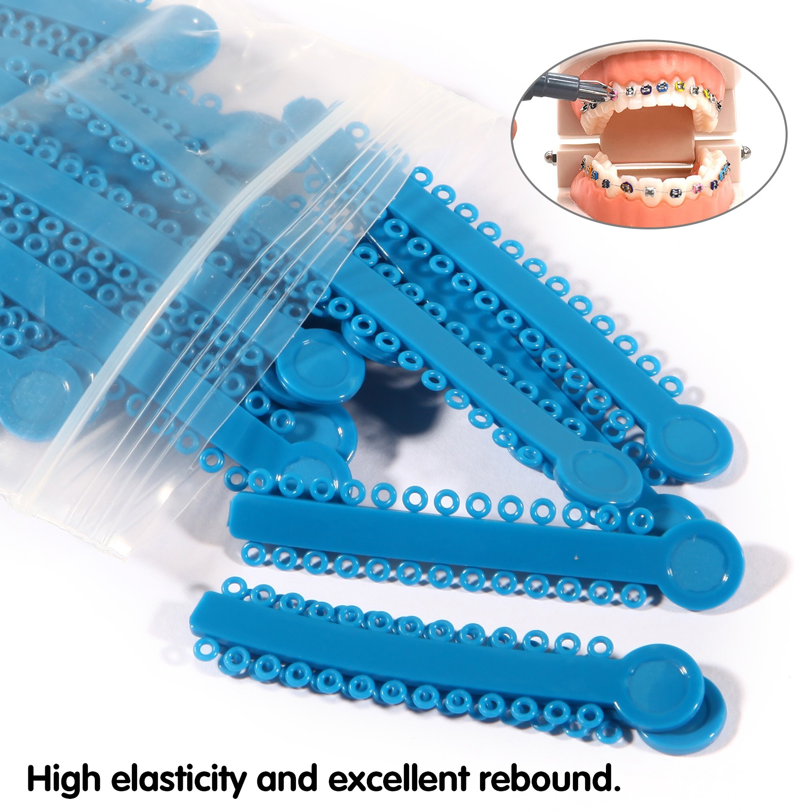 1040Pcs/Pack Dental Orthodontic Ligature Ties Elastic Rubber Bands Braces SKYSEA