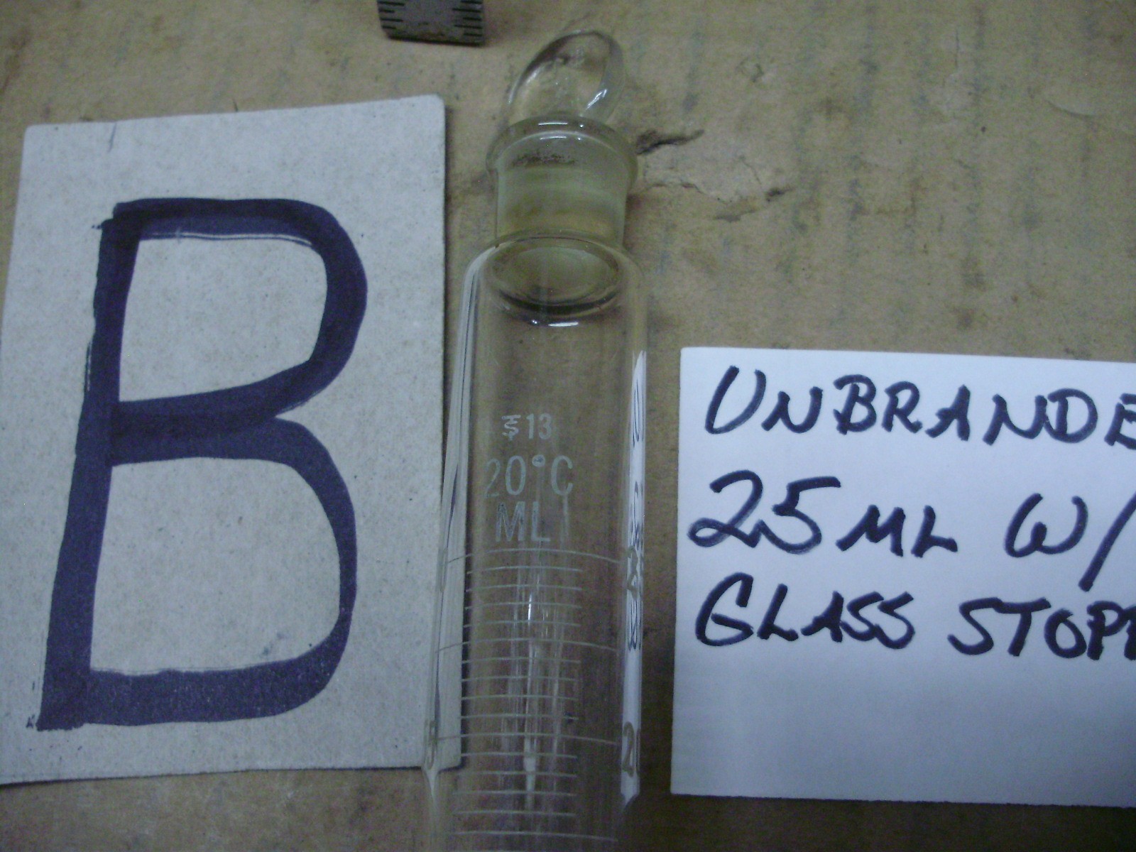 Graduated Glass 25ml Cylinders, Pyrex, Kimax, Unbranded, Sold Separately