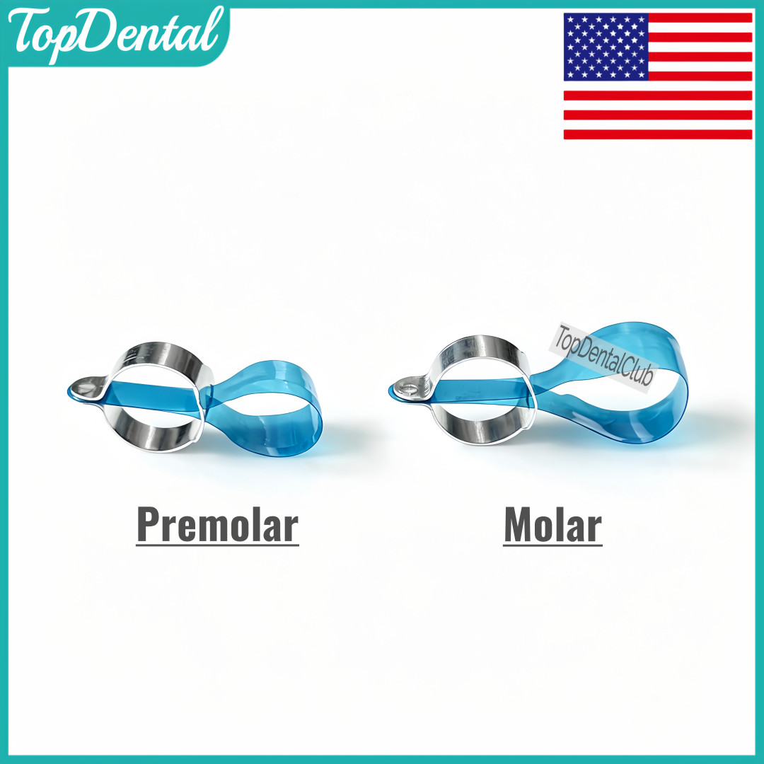 USA Dental Transparent Lucifix Posterior Matrices Blus Matrix Band Ring Fit Kerr