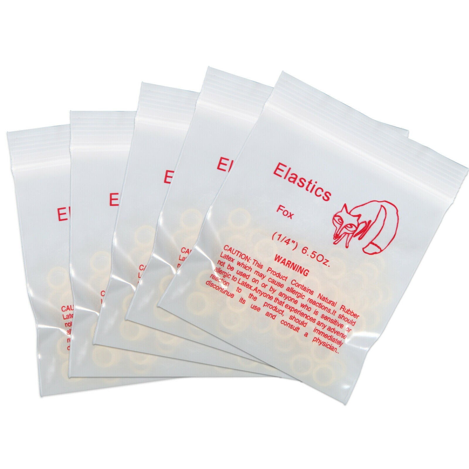 1000pcs/10 bag Dental Orthodontic Rubber Bands Elastics Latex Braces 6.5 OZ,1/4″