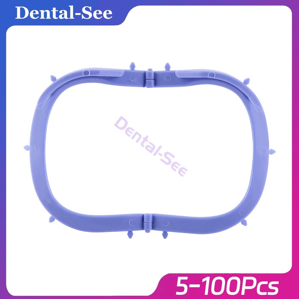 Dental Rubber Dam Frame Sheets Bracket Foldable Oral U-Shaped Barrier Tools