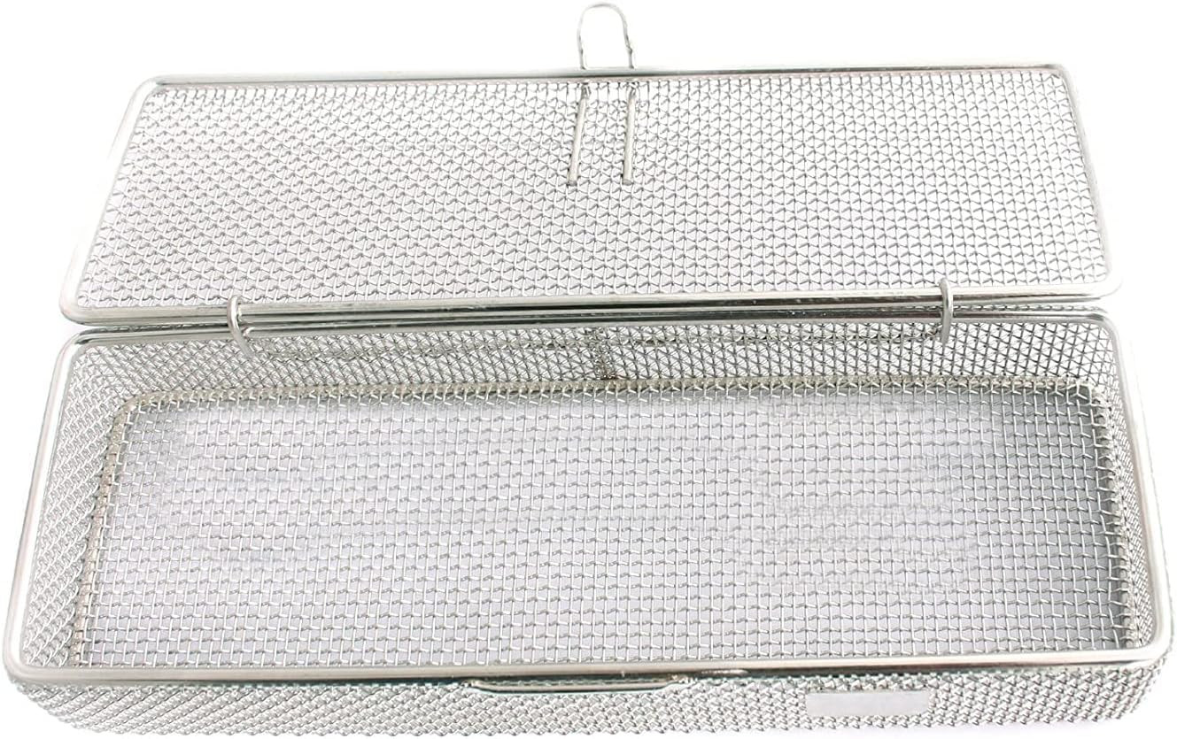 Instrument Tray and Mesh Perforated Baskets Sterilization Tray 9″