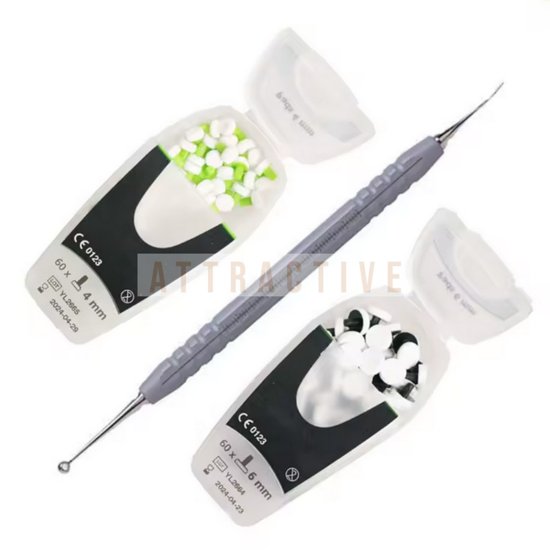 Dental OptraSculpt Foam Pads Handle Composite Resin Contouring Instrument 121Pcs